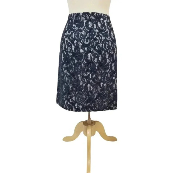 {Carven} Floral Lace Gingham Skirt - Size 10 - Picture 6 of 16